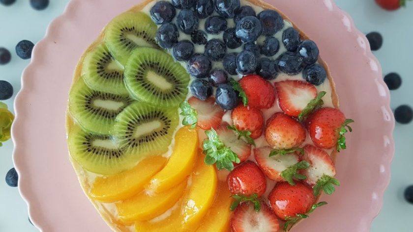 Tartaleta de crema pastelera con frutas